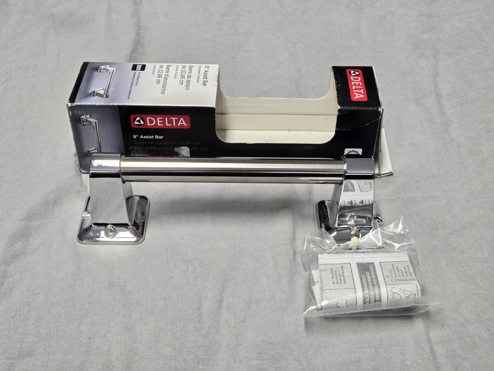 DELTA 9" Assist Bar DF509PC POLISHED CHROME (B2-A10)