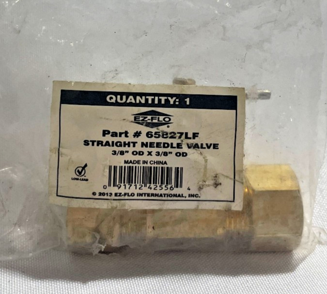 EZ-FLO Straight Needle Valve #65827LF
