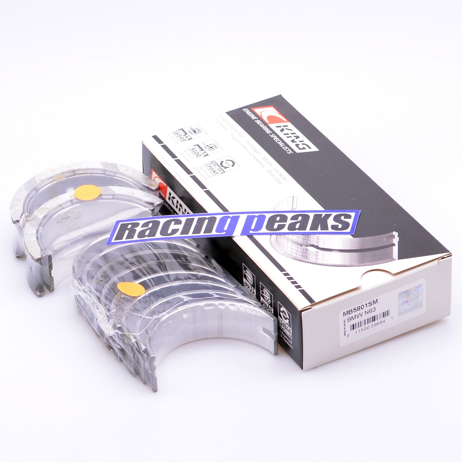 BMW M5 M6 S63B44 550i 650i 750i M550i N63B40 N63B44 main bearings King MB5801SM