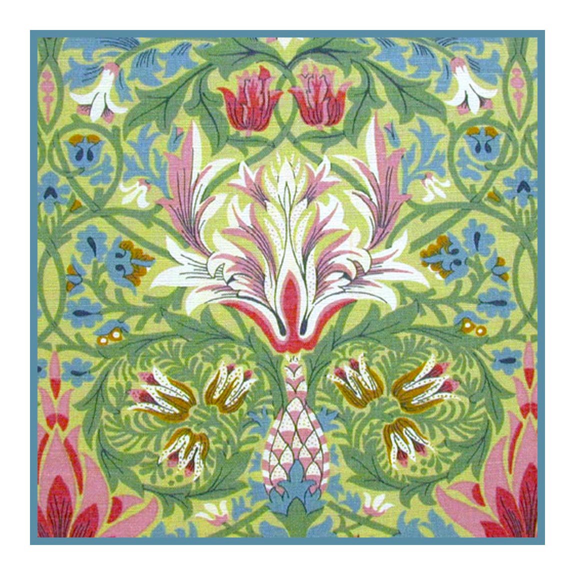 Arts & Crafts William Morris Snakeshead Counted Cross Stitch Chart Pattern
