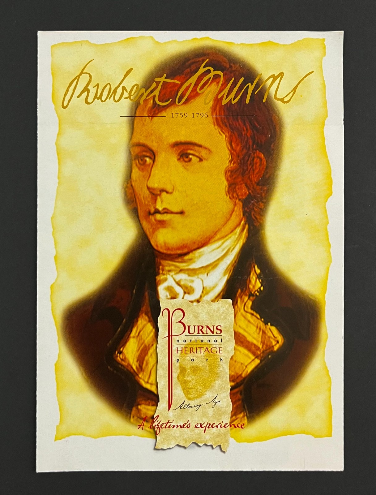 2000s Robert Burns National Heritage Park Scotland Vintage Travel Brochure Map