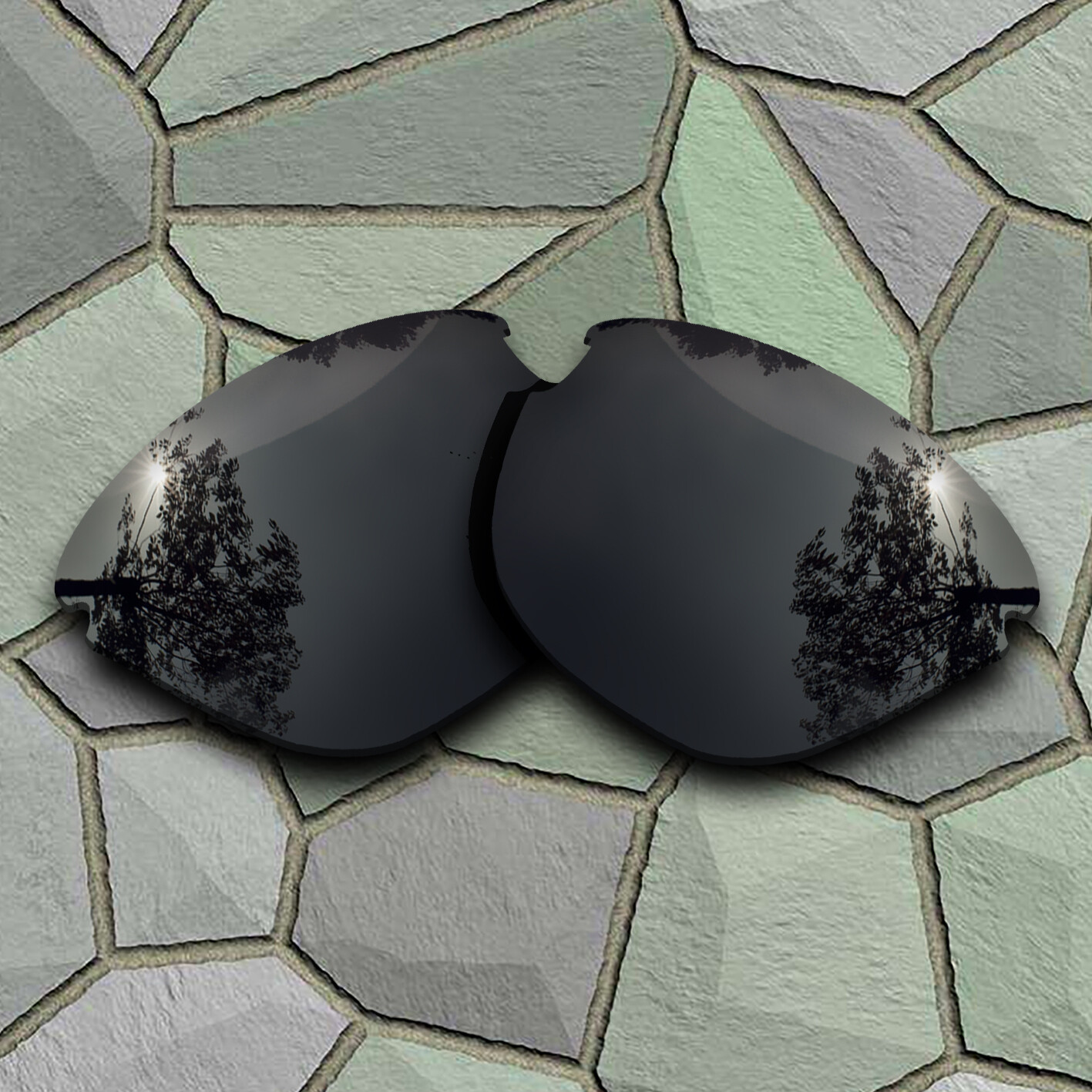 US Grey Black Polarized Lenses Replacement For-Oakley Frogskins Lite OO9374