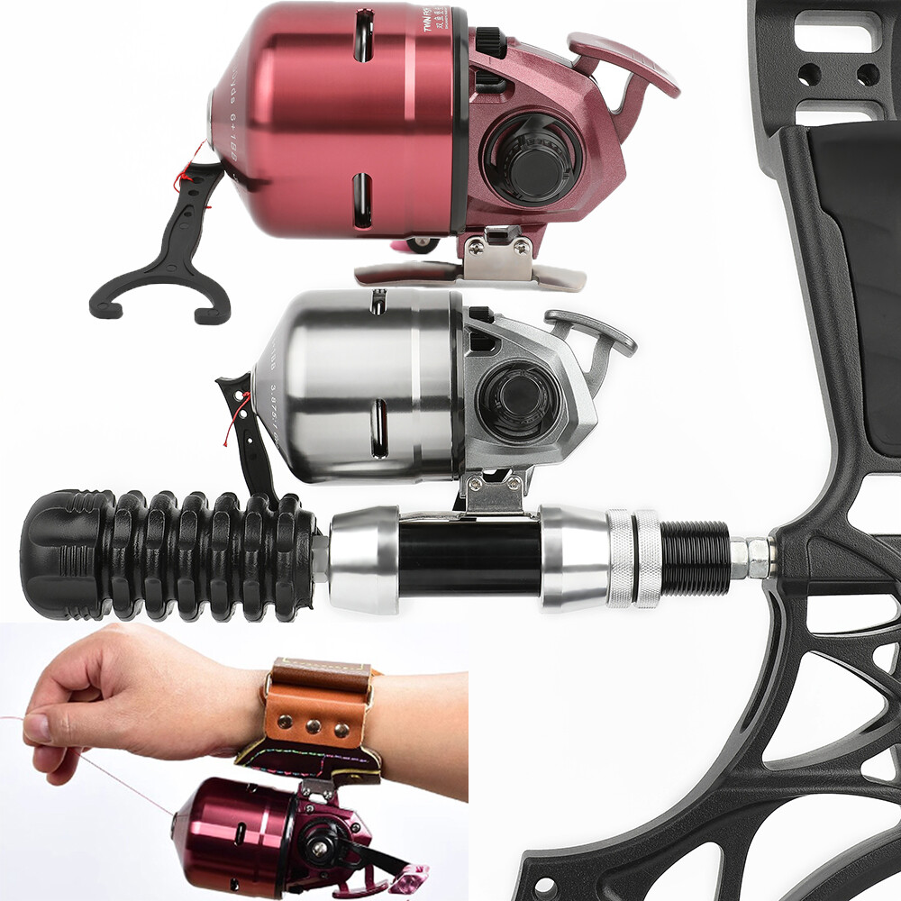 Bowfishing Reel Spincast Aluminium Archery Compound Bow Fishing Hunting Outdoor