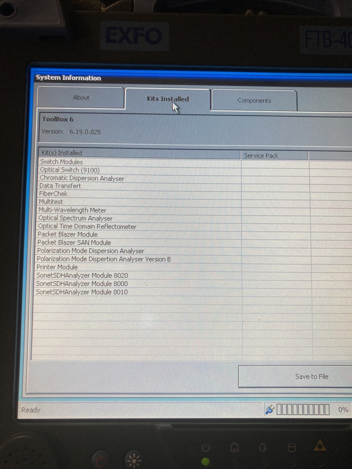 Exfo FTB-400 Universal Test System FTB-5240 Optical Analyzer