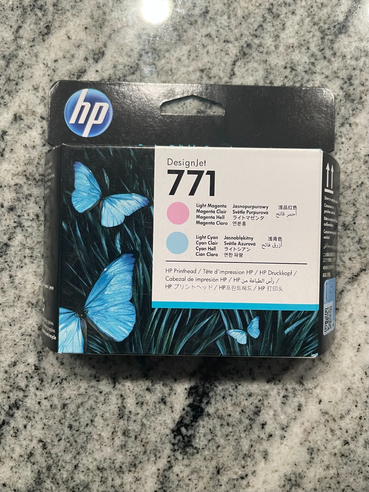 2024 GENUINE HP 771 Light Cyan/ Magenta PRINTHEAD CE019A NEW exp. 04/2024
