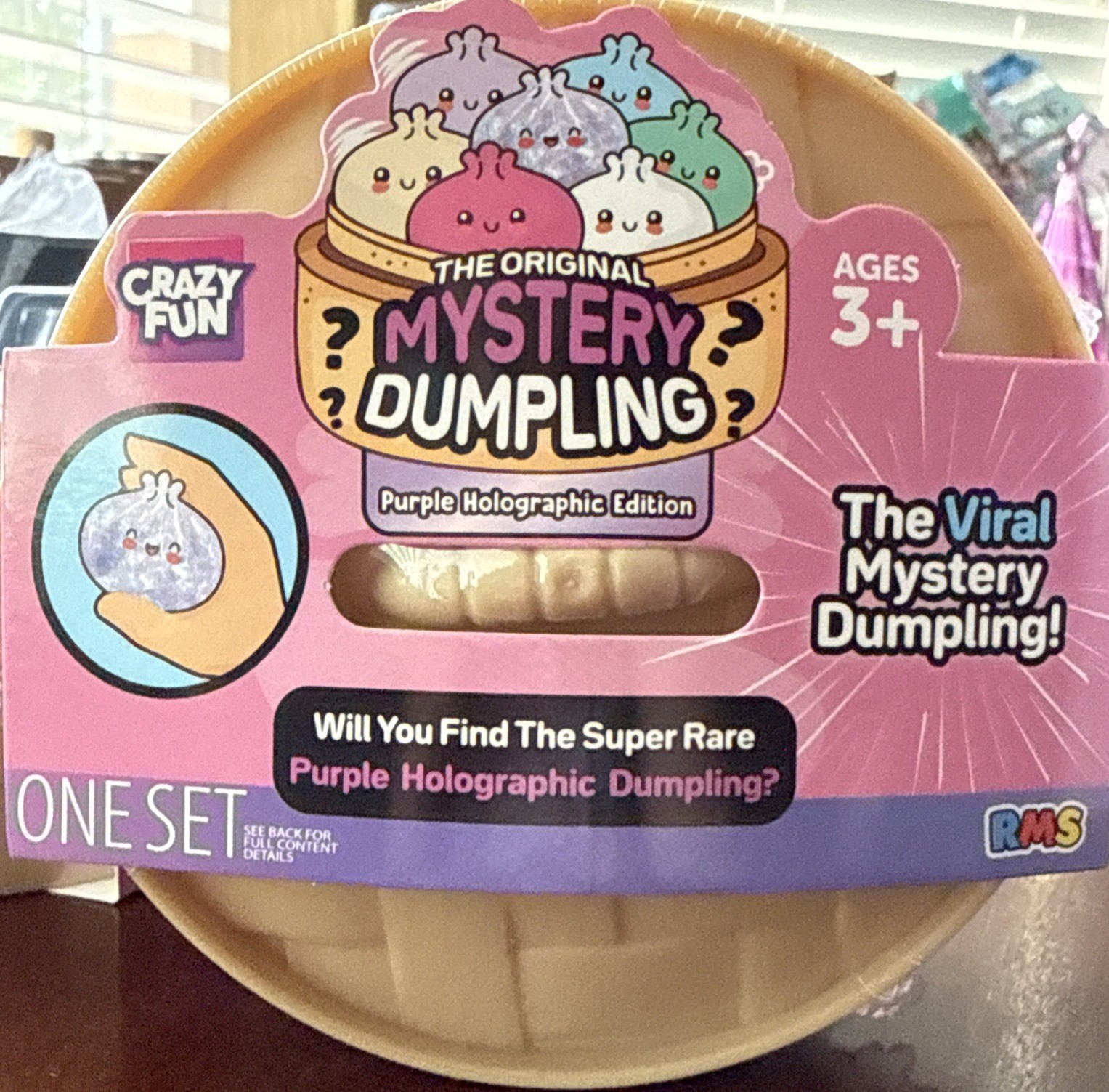 1 Viral Five Below Mystery Squishy Dumpling Purple Holographic Edition RMS🔥