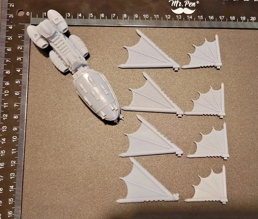 Large Lot Battlefleet Gothic Eldar Spaceships - Compatible with BFG