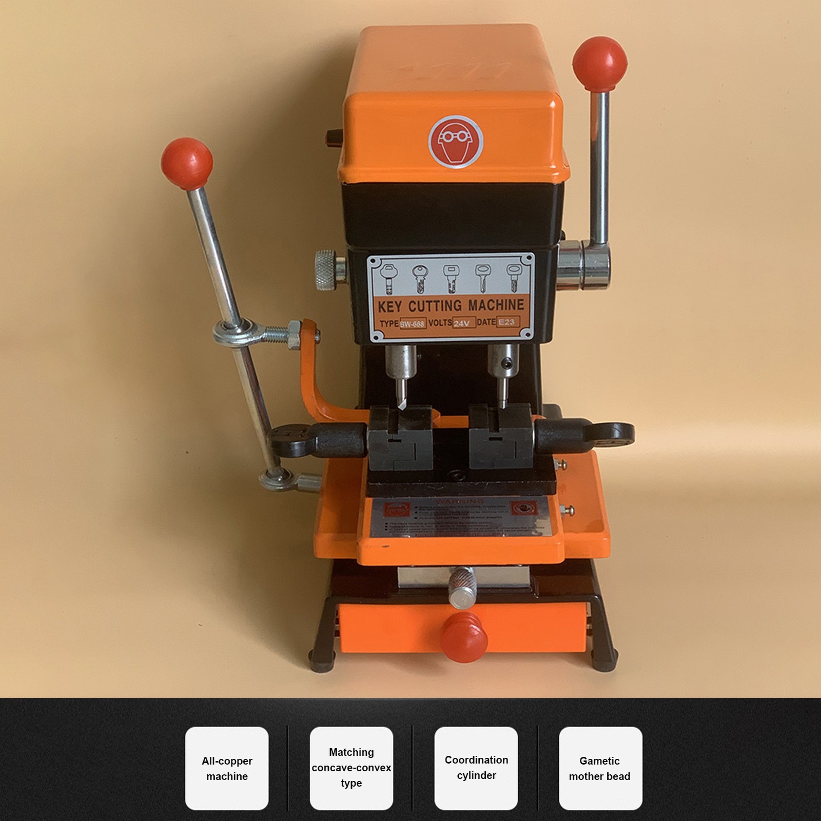 Key Cutting duplicating Machine Cutter Car Key Copier Locksmith Tools New--