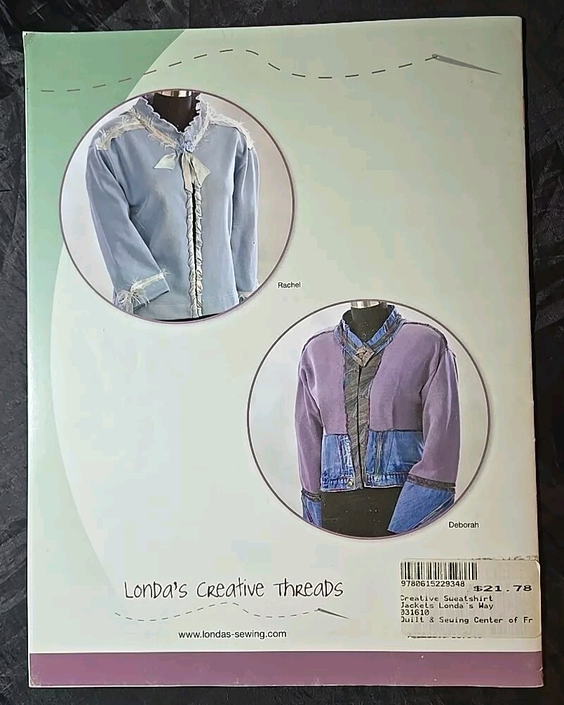 Creative Sweatshirt Jackets... Londas Way. By Londas Creative Threads. Book