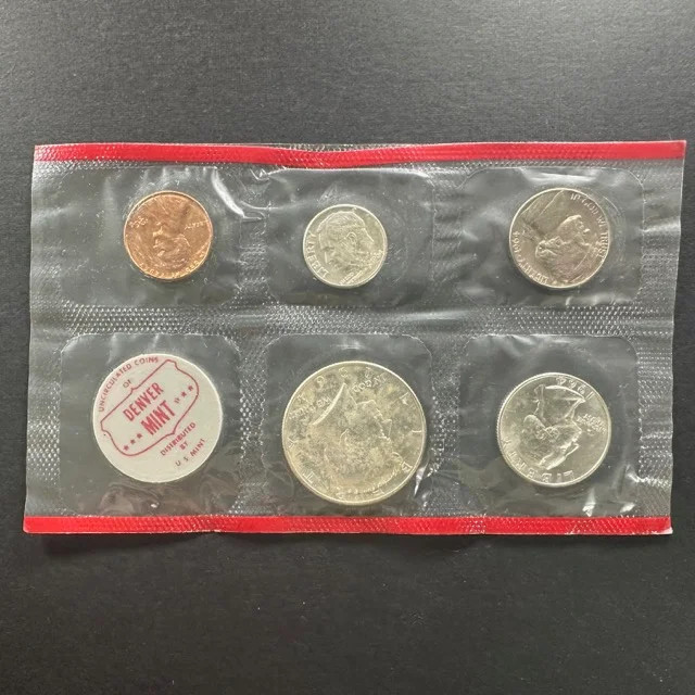1964 U.S. Mint Proof Set – Denver (D) – Original Cello – 90% Silver Coins