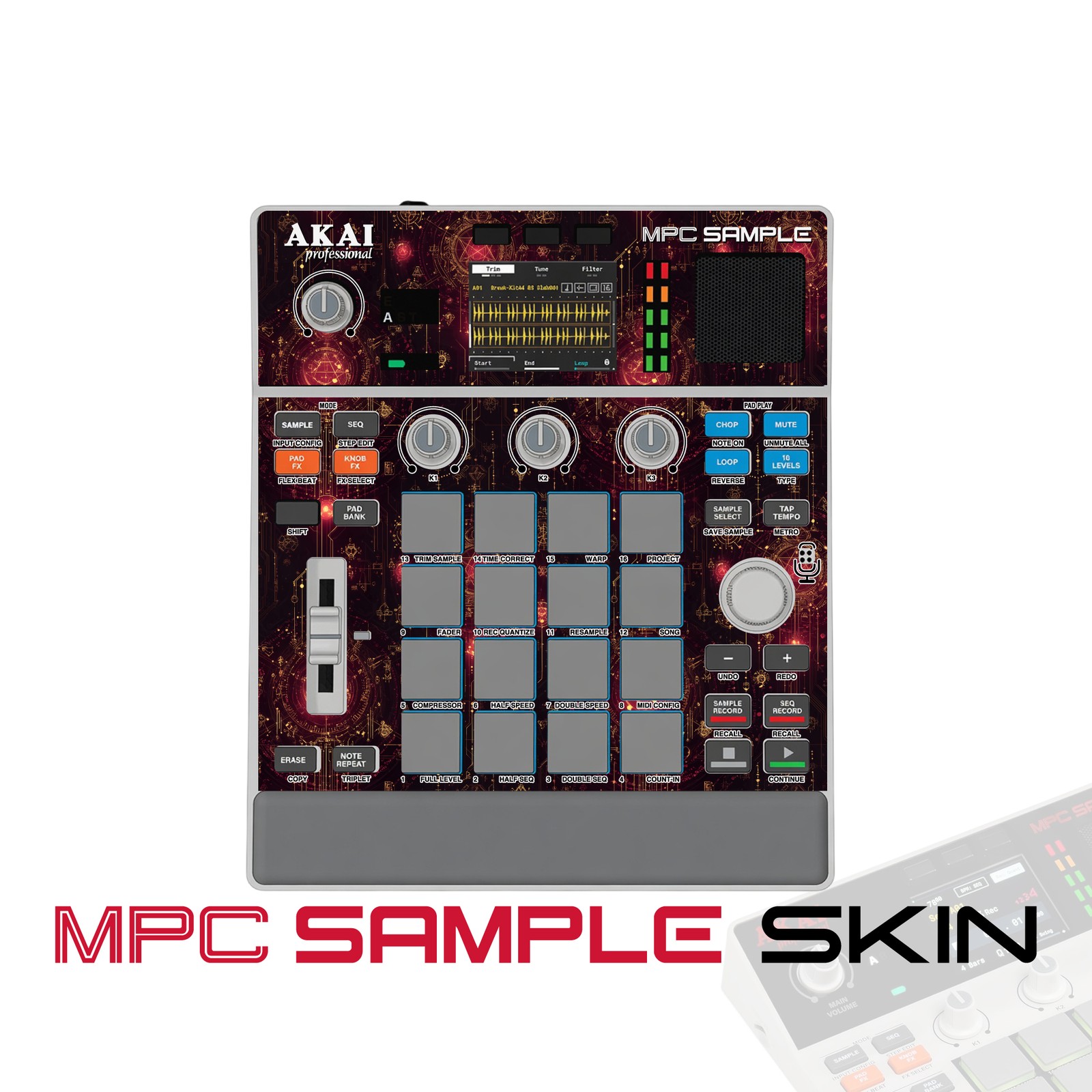 Akai MPC Sample Skin / Crimson Circuit Relic