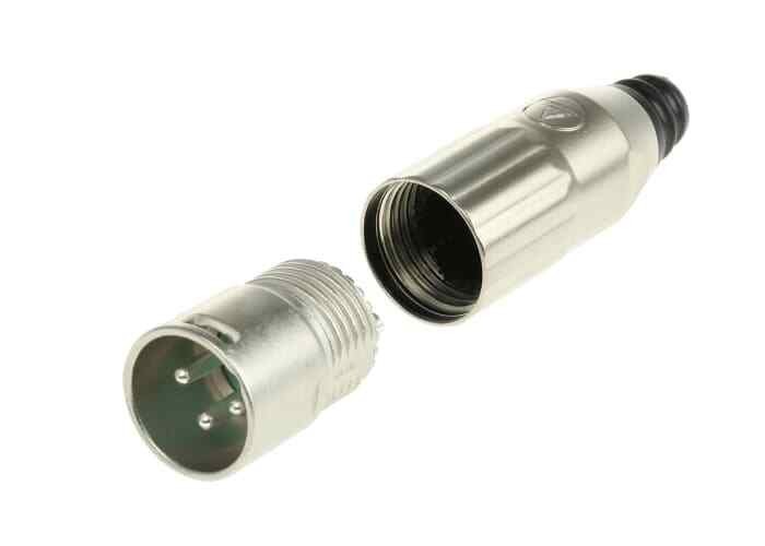 Lot of 4 New ORIGINAL Switchcraft AAA3MZ XLR Male Connector, Cable Mount