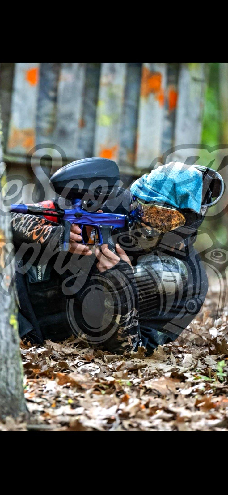 Automatic (Semi-Auto) Paintball Marker Purple Shocker Amp.Hopper & tank included