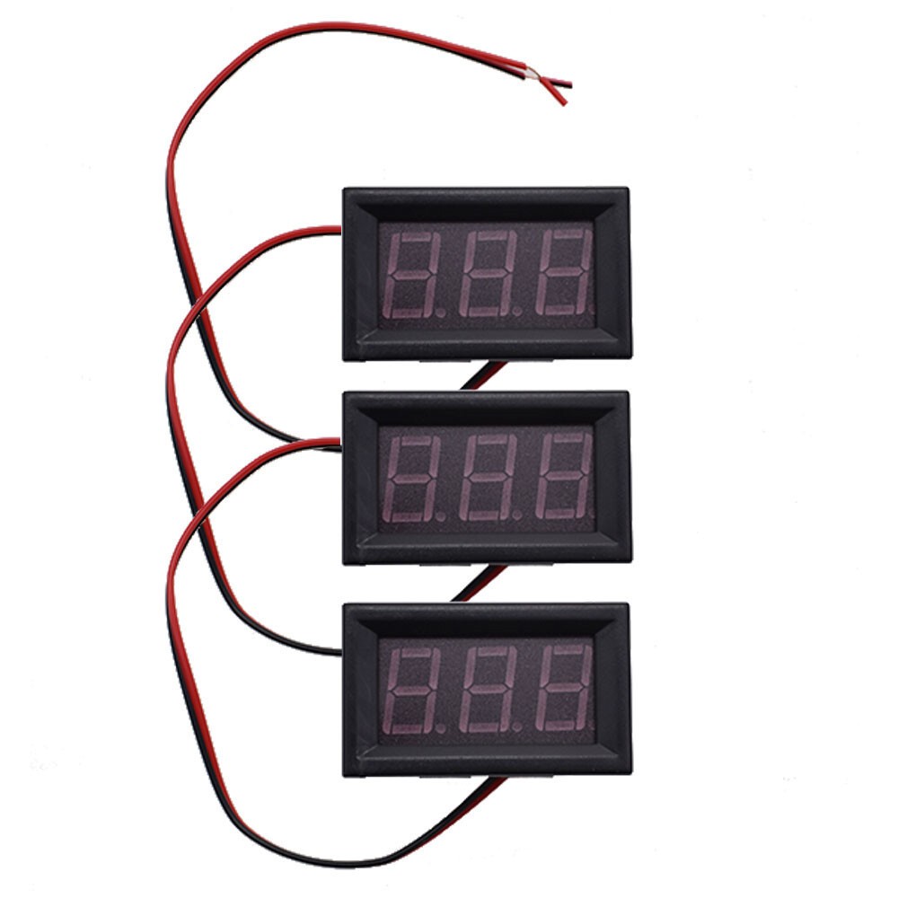 6 PACK DC 4.5-30V 3Digital Display Voltage Meter Voltmeter Panel Motorcycle