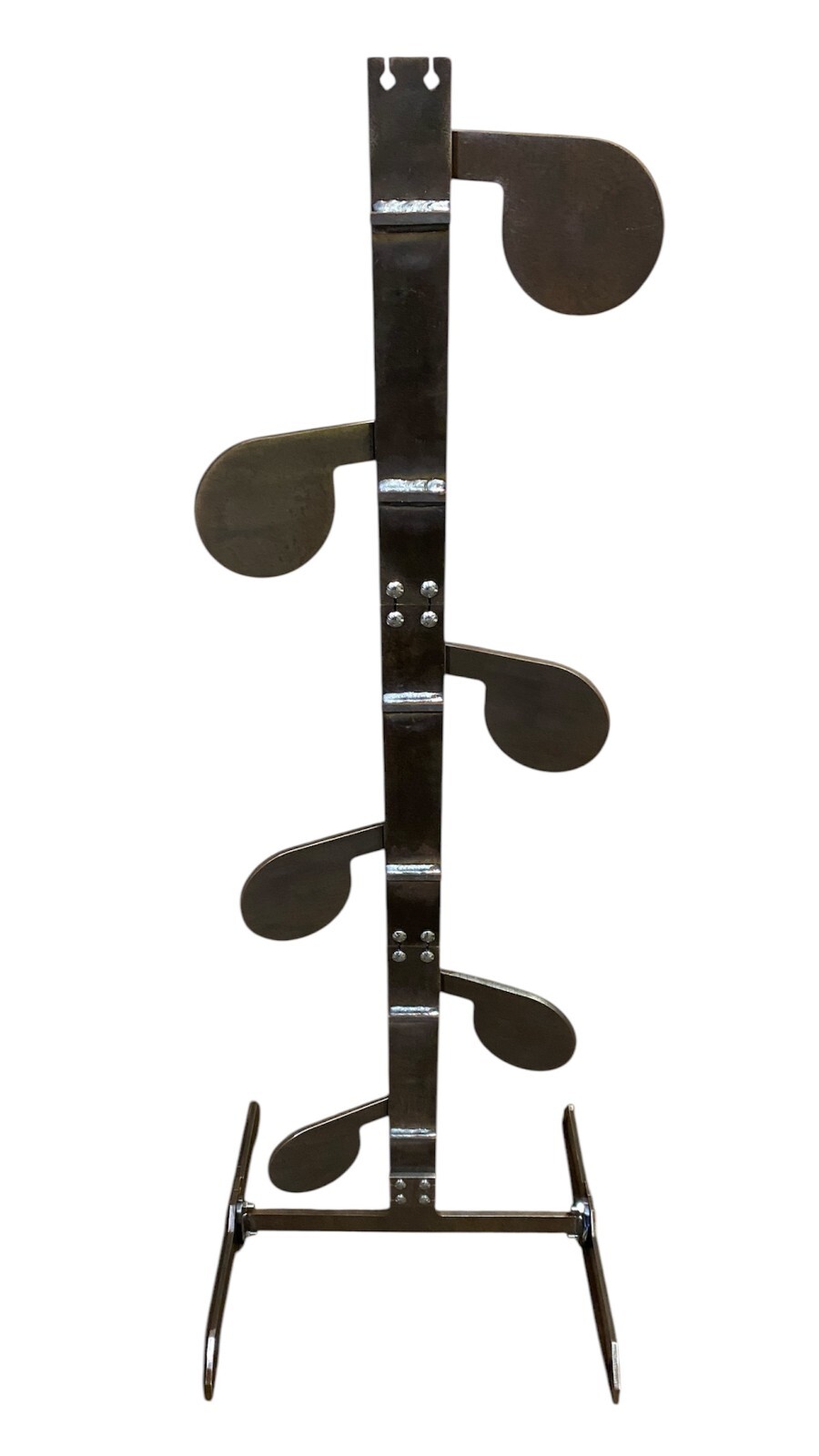 3/8"AR500 Portable Dueling Tree Stand Steel Shooting Target w/ 6" Rounds No-Weld