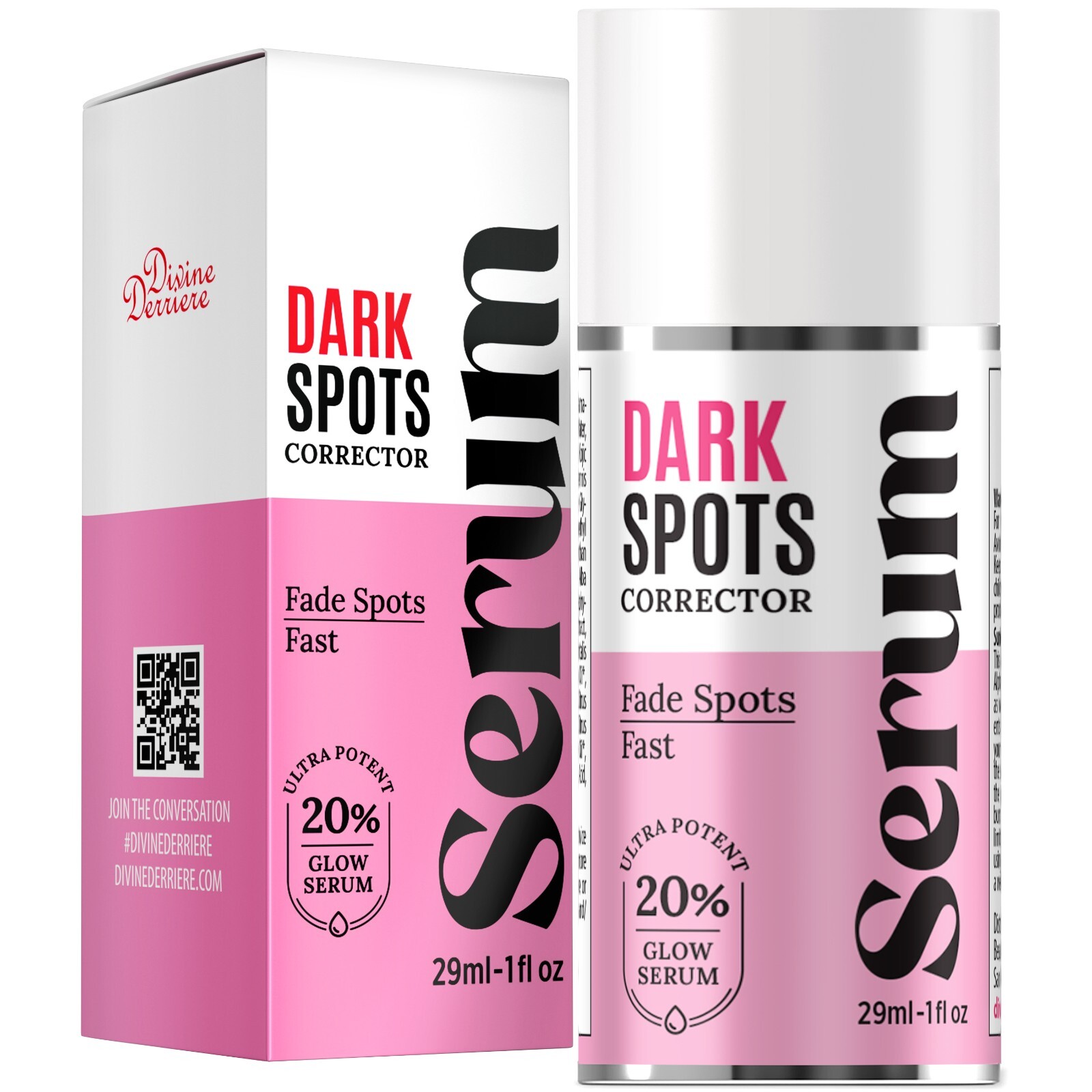 Rapid Dark Spot Corrector Serum, Skin Brightening Serum 20% Face Serum 1 fl oz.