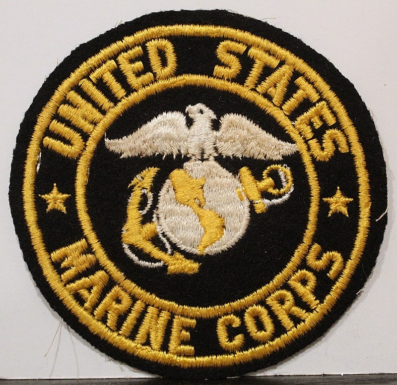 USMC US Marine Corps Large Full Color Insignia Badge Patch WW2 WWII V 1