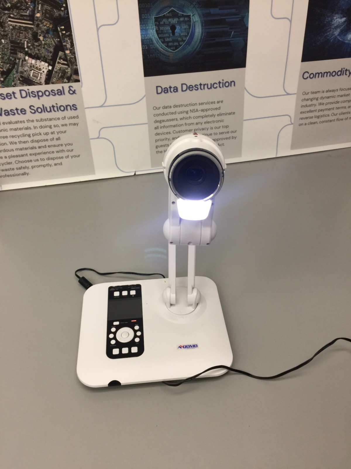 R20 QOMO HITE VISION QPC60 SCIENCECAM / DOCUMENT CAMERA W CD / CORDS &REMOTE