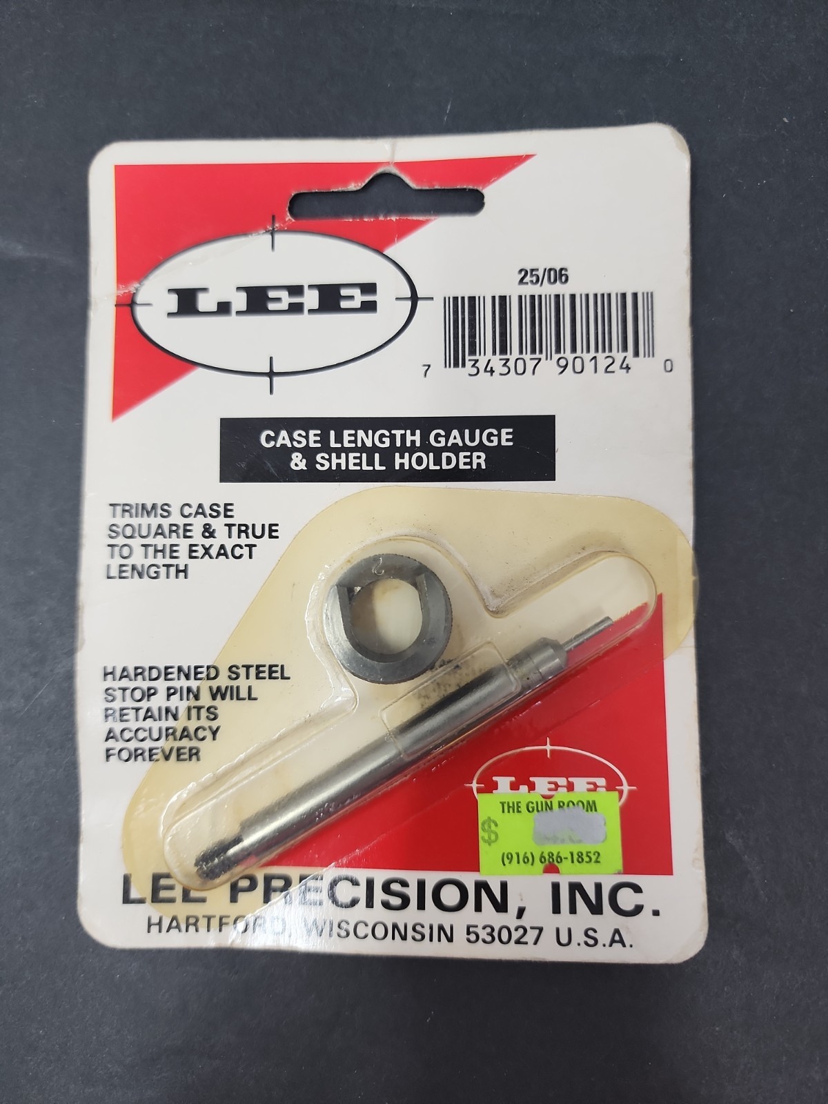 Lee Case Length Gauge and Shell Holder 25/06