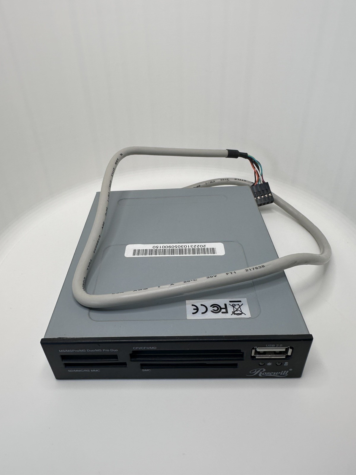 Rosewill Internal 74-in-1 Card Reader 3.5" Drive Front Bay Retail Box Type A USB
