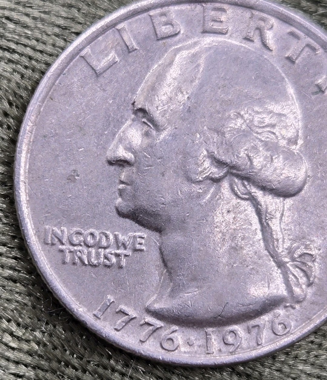 1976-P 25C Clad Washington Quarter
