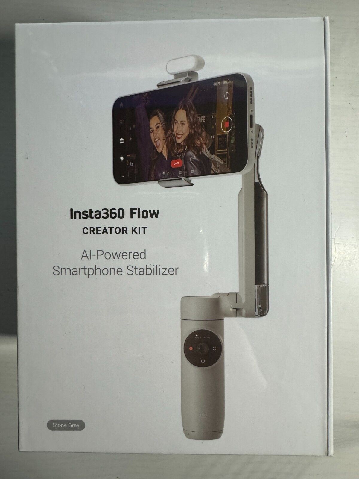 *New Sealed* Insta360 Flow Creator Kit Smart Phone Axis Gimbal Stabilizer Gray
