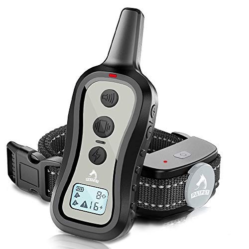 Dog Training Collar Shock Collar with Remote - 3 Training Modes, Light grey