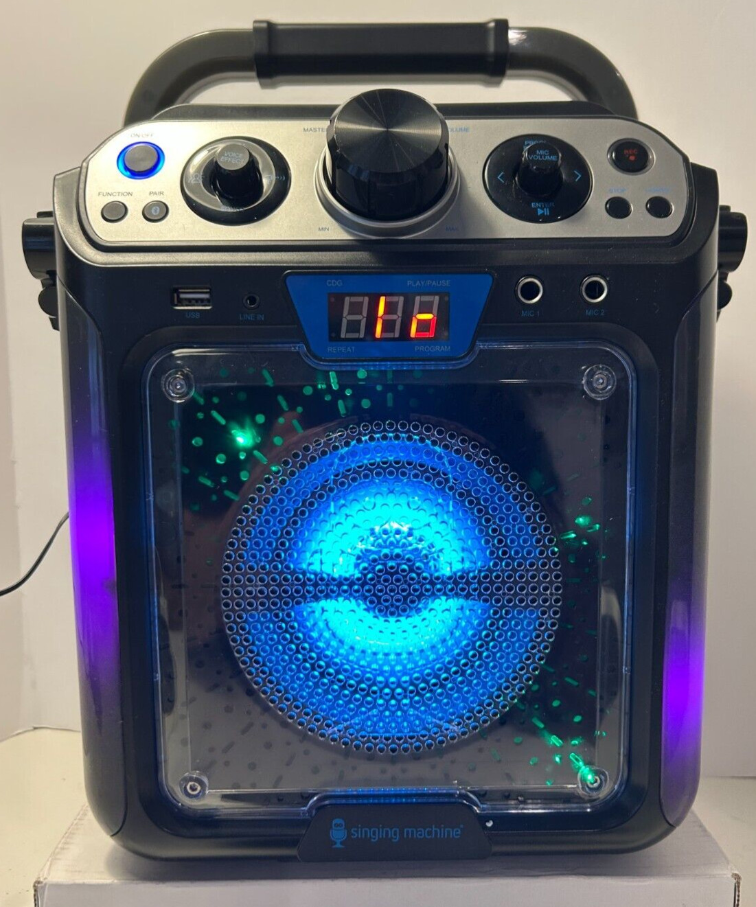 Singing Machine Portable Groove Hype Bluetooth Karaoke System (SML712BK) - [LN]™