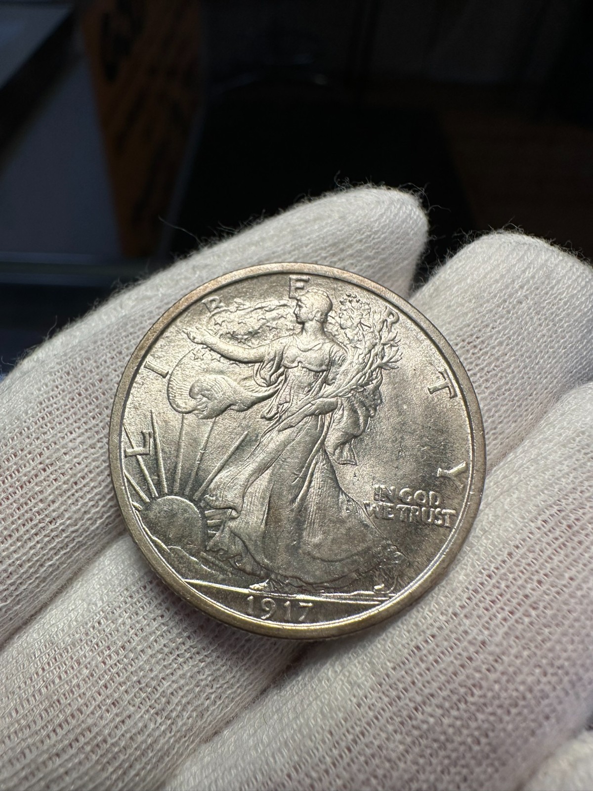 1917 Walking Liberty Half Dollar Choice BU