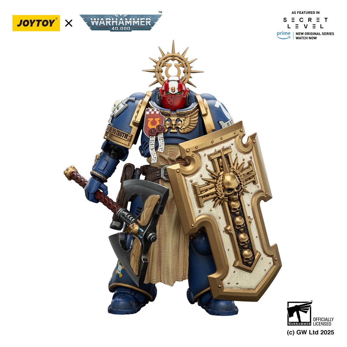 JOYTOY Warhammer 40k 1:18 action figure Ultramarines Metaurus with Power Axe