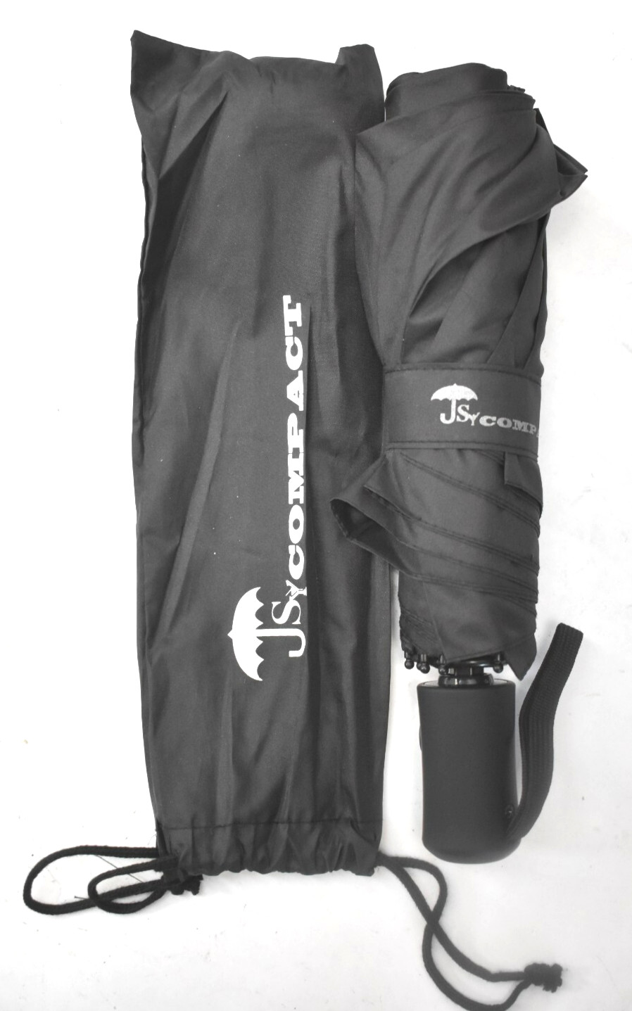 SY Compact Travel Umbrella Windproof Automatic Open/Close Black Protection