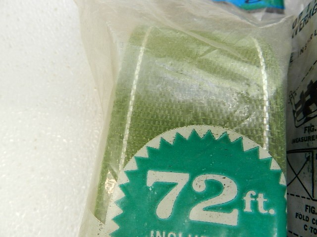 LOT OF 2 NOS Webbing Ruson-Shield Lawn Furniture Webbing GREEN & LIGHT 2 X 72ft