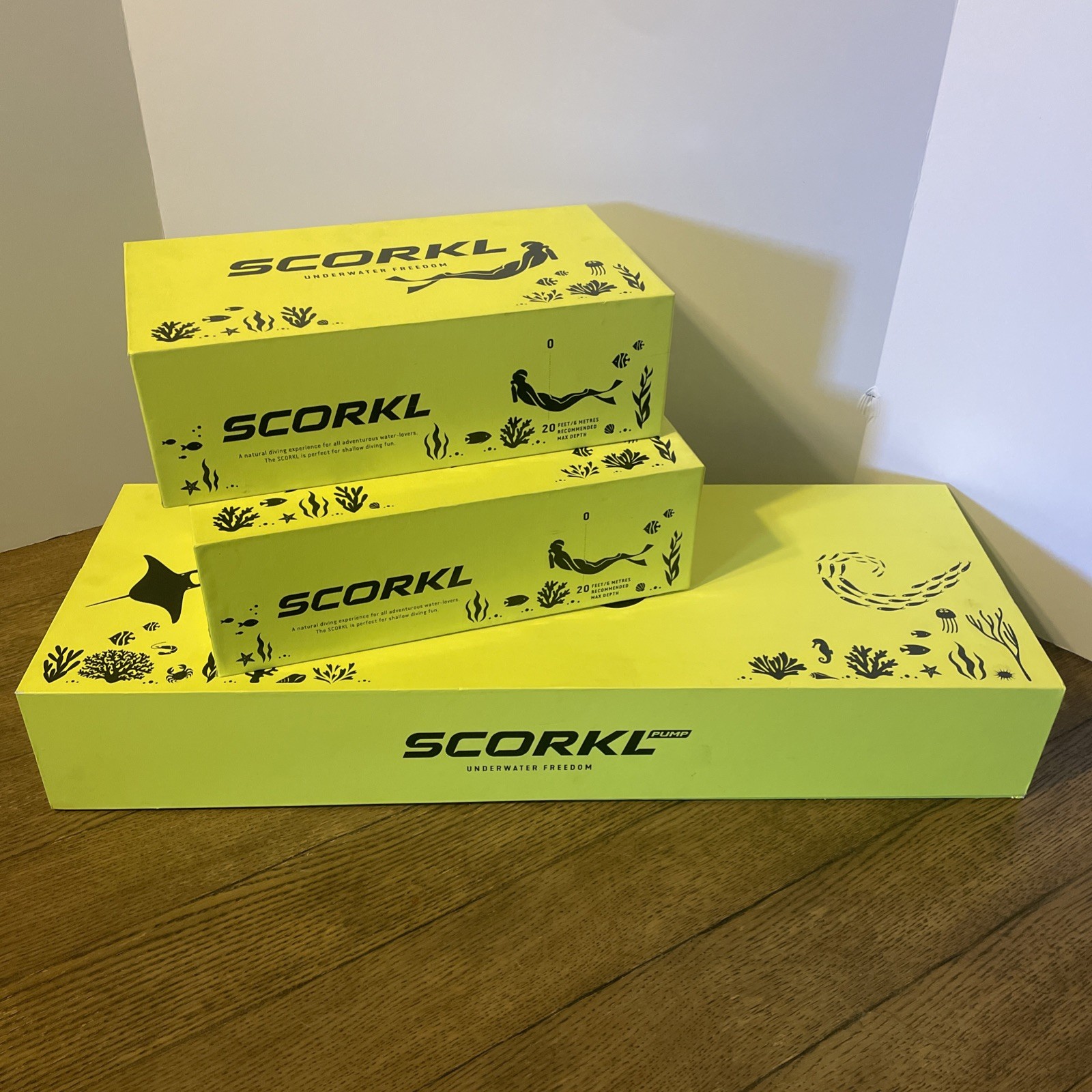 Scorkl Scuba (2) Regulator Tanks and Pump Bundle Pack