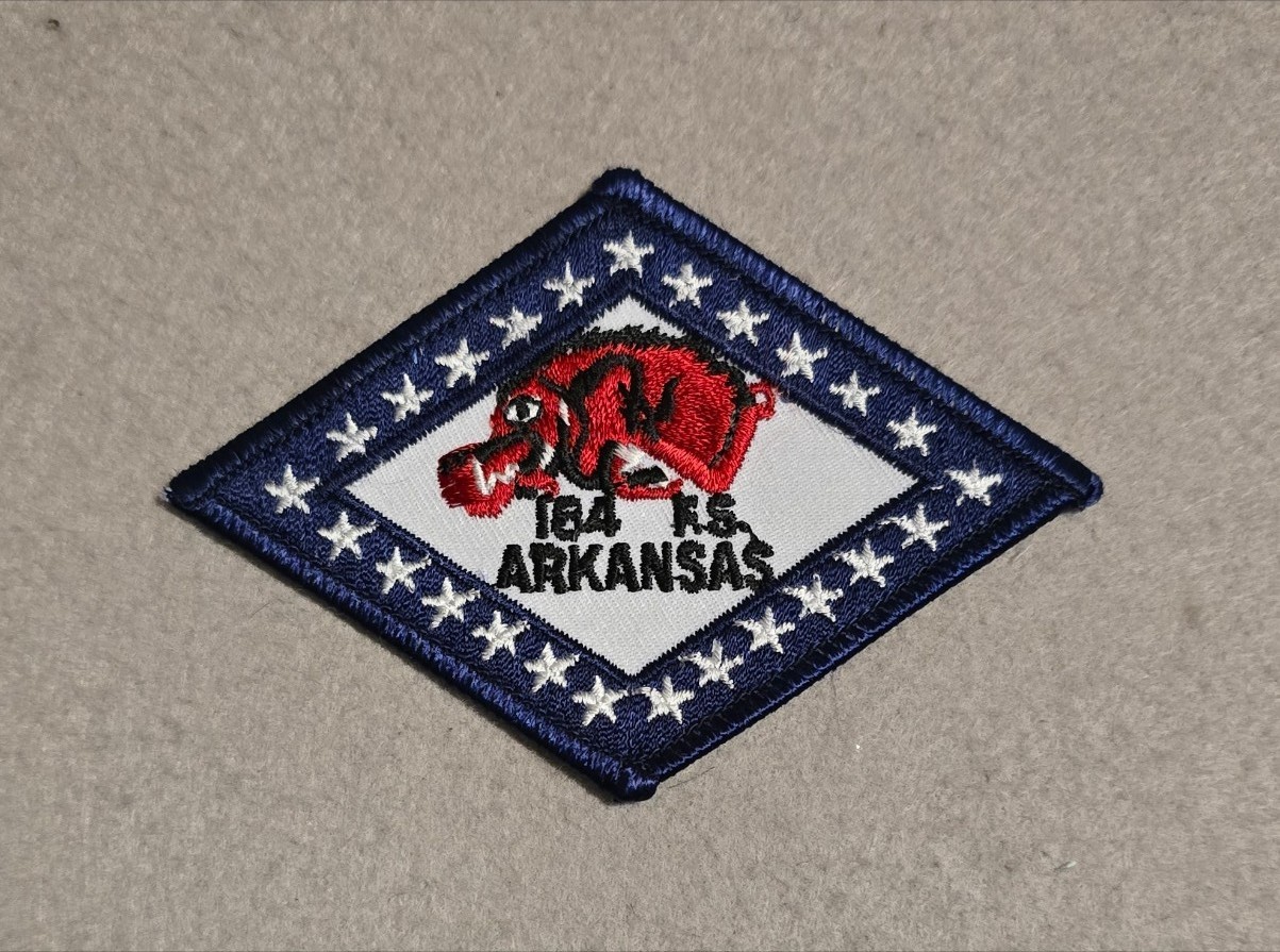 Arkansas ANG 184th Fighter Squadron patch - 4" x 2 3/4"