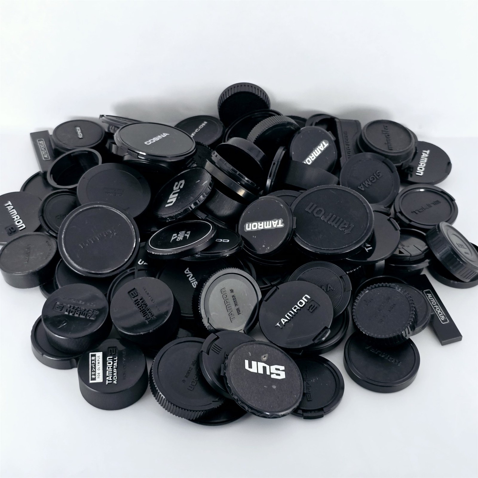 [Near Mint] Bulk Lot 100 pcs Assorted Front Rear Camera Lens Caps From Japan