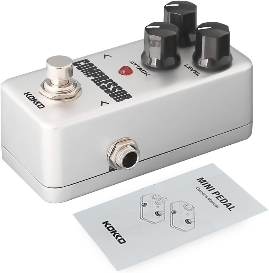 LED Indicator Mini Compressor Effects Pedal - Perfect for Home or Studio