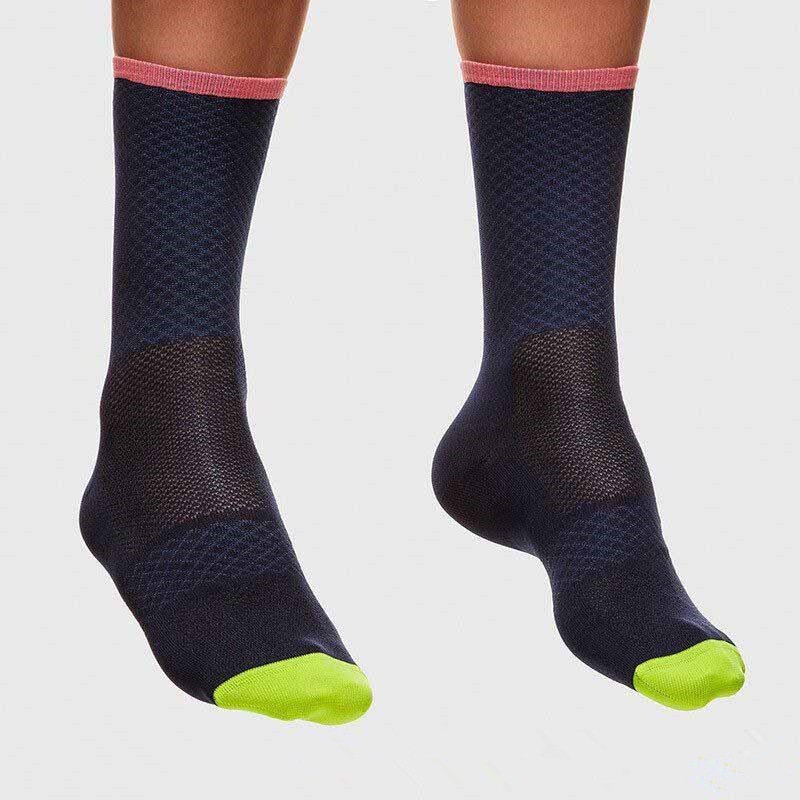 Pro Mens Womens Cycling Riding Sports Ankle Socks XC Bicycle Bike Socks Purple