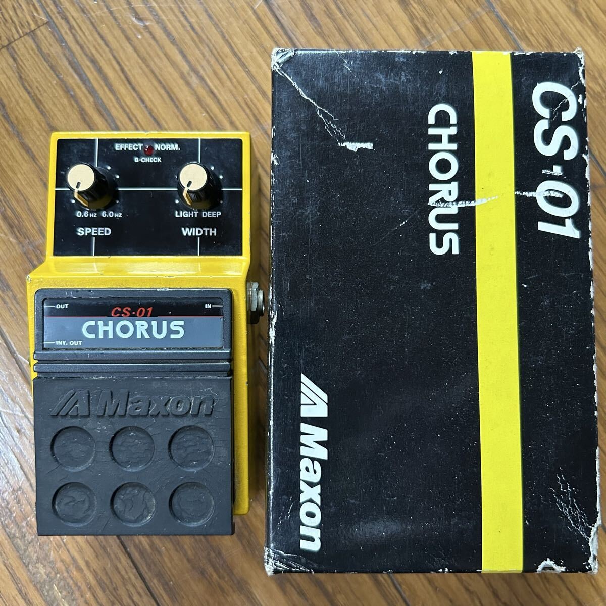 Maxon CS-01 Chorus Guitar Effects Pedal Vintage Japan w/ Box Manual