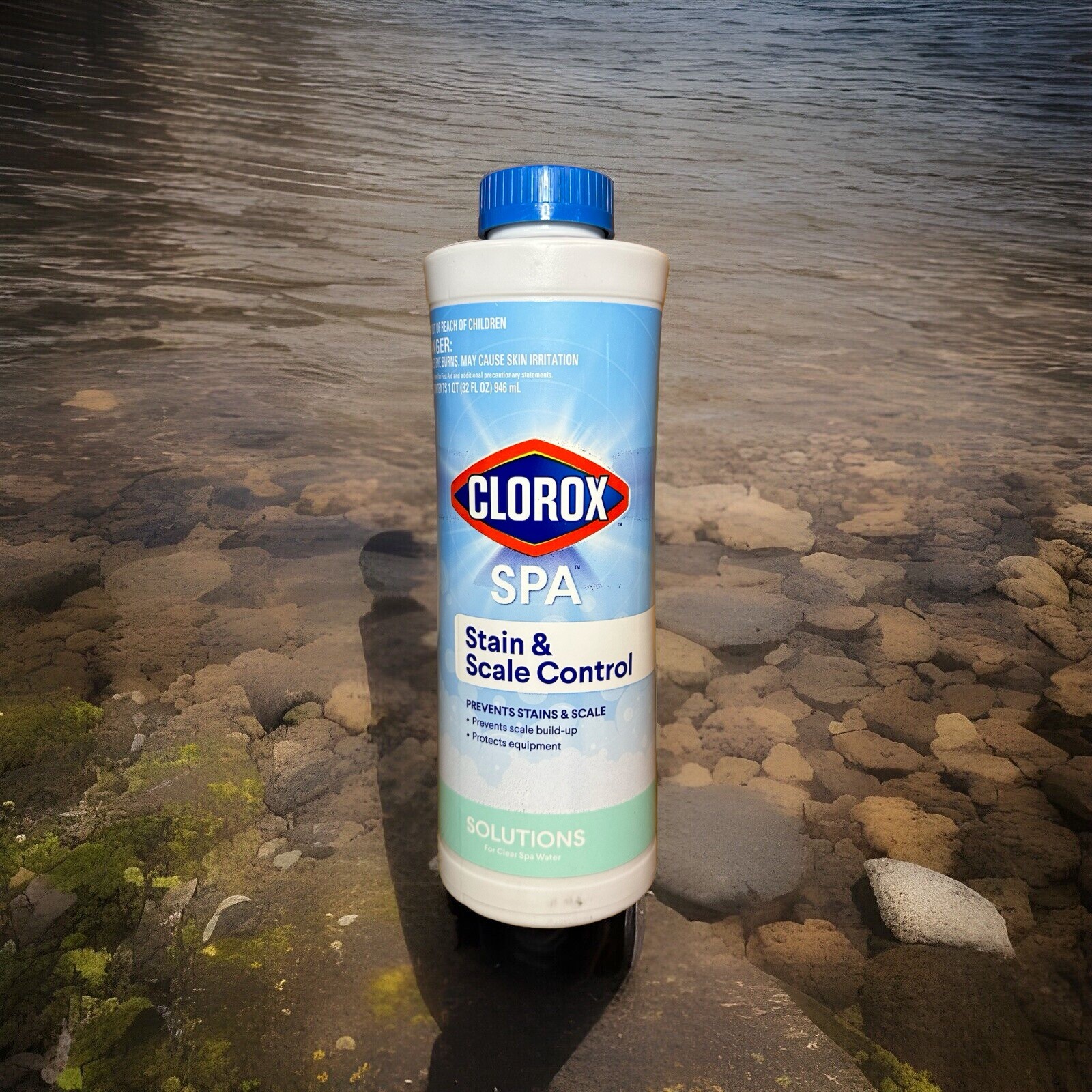 NEW Clorox Spa Stain & Scale Control Solutions For Clear Spa Hot Tub Buildup