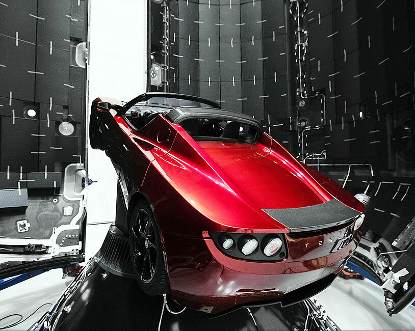SPACEX FALCON HEAVY TESLA ROADSTER PAYLOAD 8x10 GLOSSY PHOTO PRINT