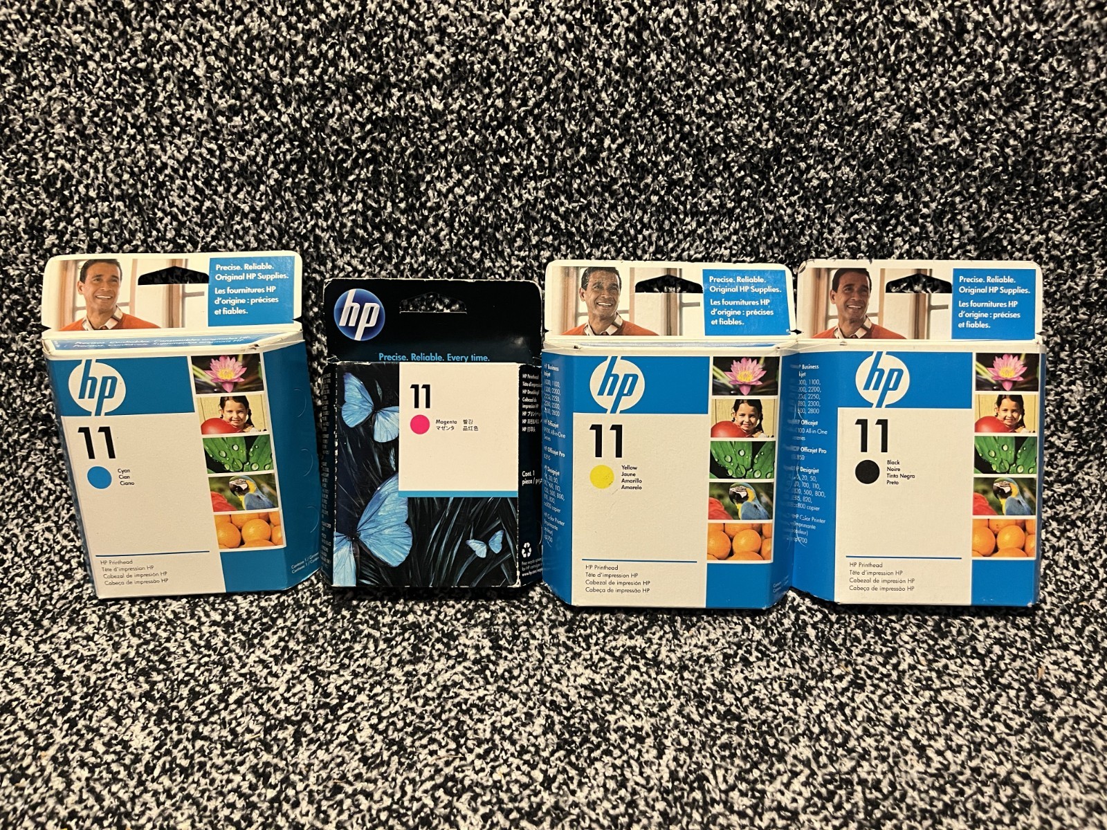 Genuine HP 11 Printhead Set C4811A C4810A C4813A C4812A Dates: Expired