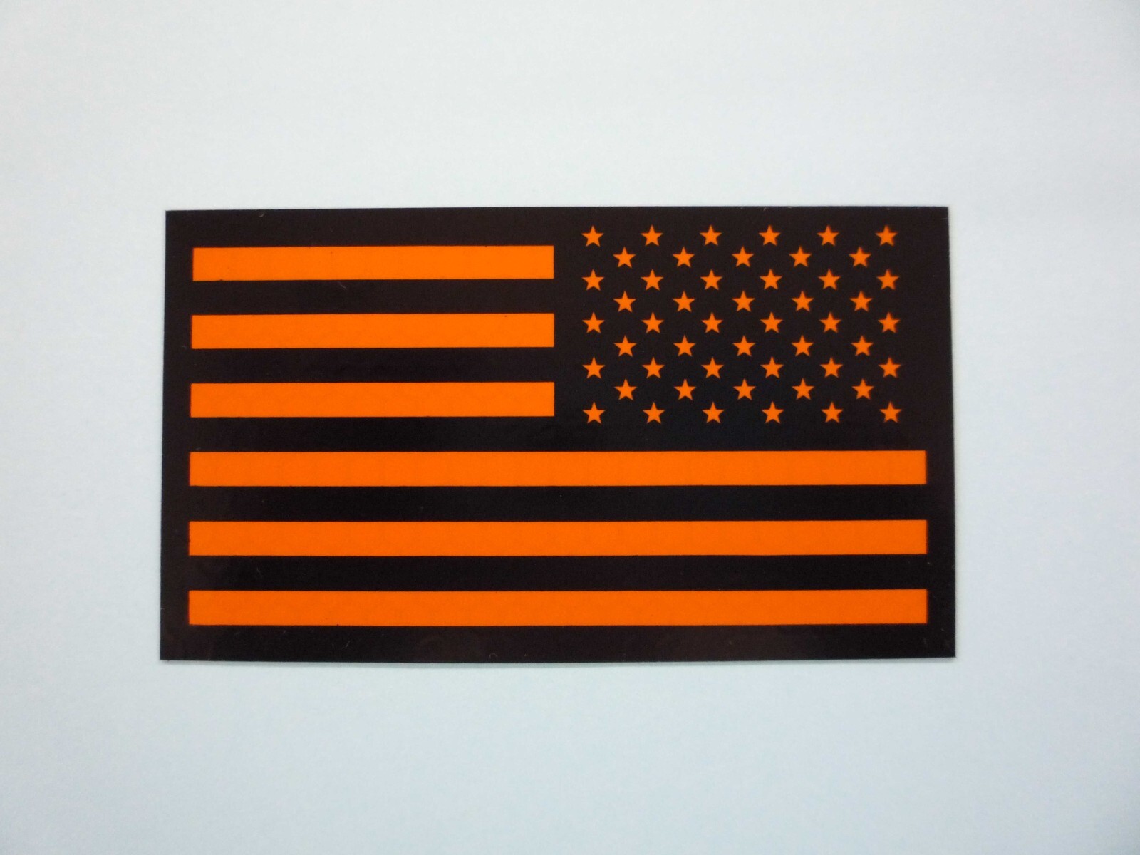 REVERSE USA Orange on IR Magic Black 3.5"X2" SOLAS STICKER DECAL