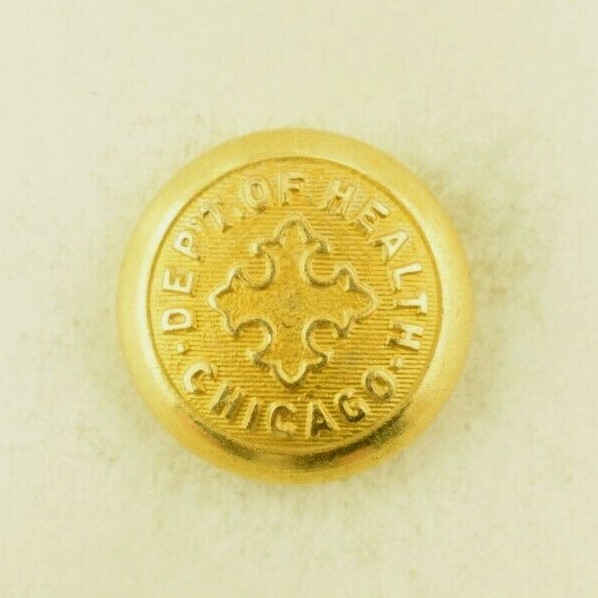1880s-1900s Chicago Department Of Health Button Original D5