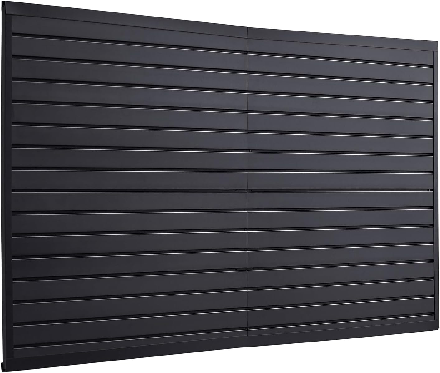 Black PVC Slat Wall Panel 8x4 Ft - Easy Install Adjustable Storage Solution