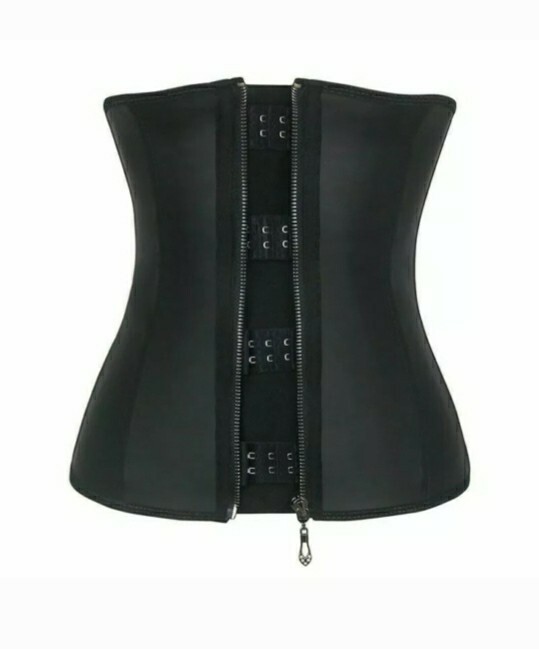 Small Women Waist Trainer Latex Belt Zipper Body Shaper Corset Girdle Slim Belt