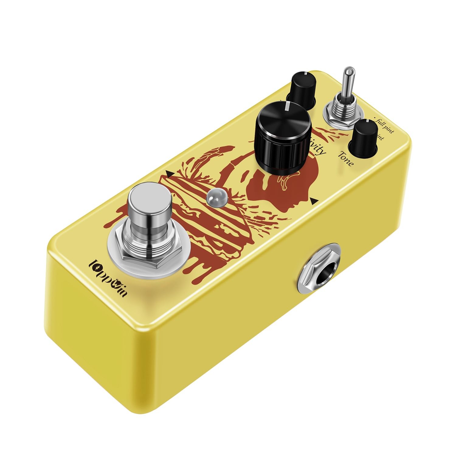 Optical Compressor Pedal for Electric Guitar & Bass, Classic Analog Comp Effect