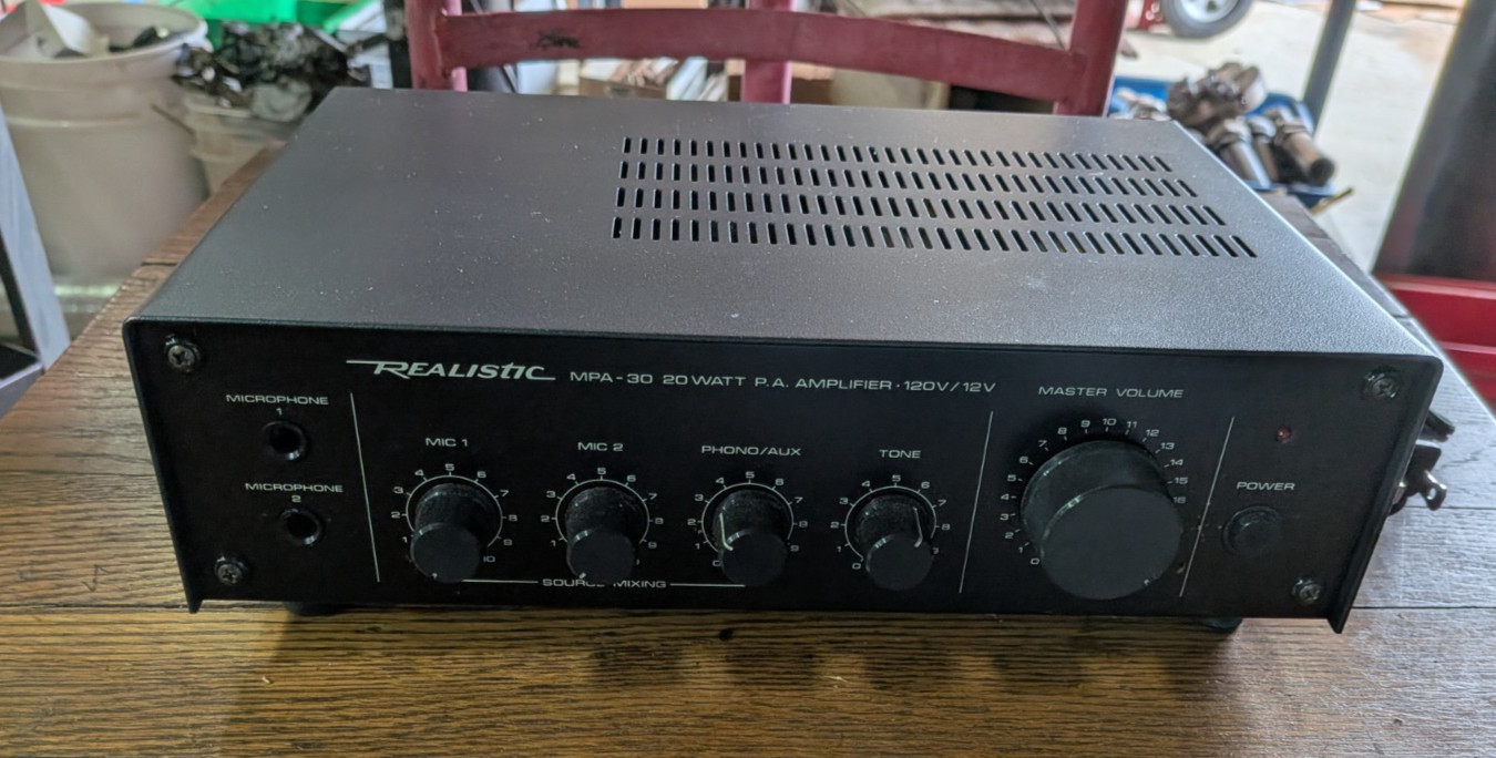 Vintage Radio Shack Mobile PA Amplifier MPA-30, 32-2034 -  NIB