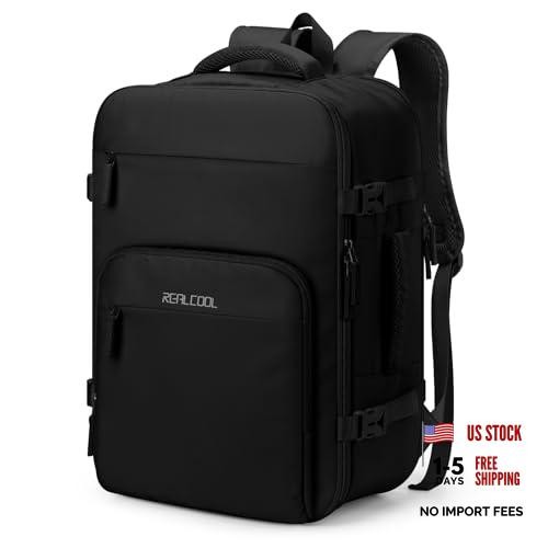15.6" Laptop Travel Backpack, TSA Flight Approved Carry On 15.6 inch Black