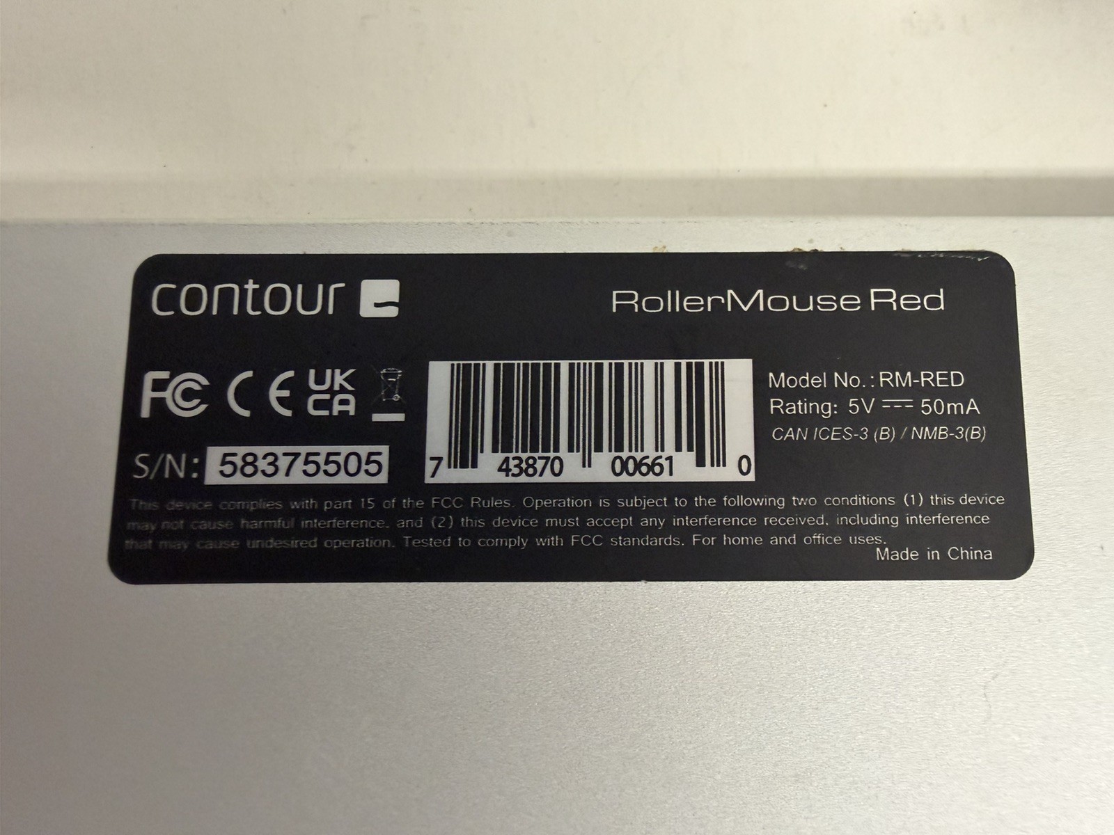 Contour Design RollerMouse Red USB Wired Roller Bar Mouse Working