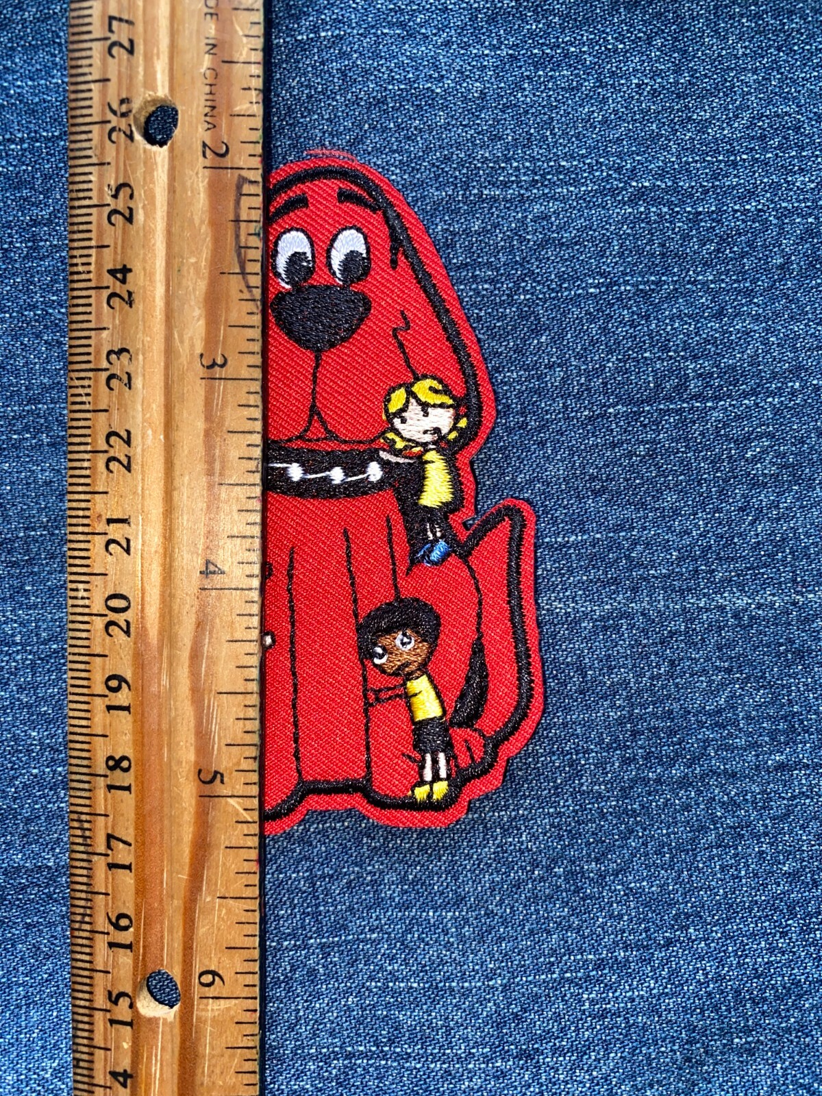 CLIFFORD Embroidered PATCH Iron On NEW Big Red Dog